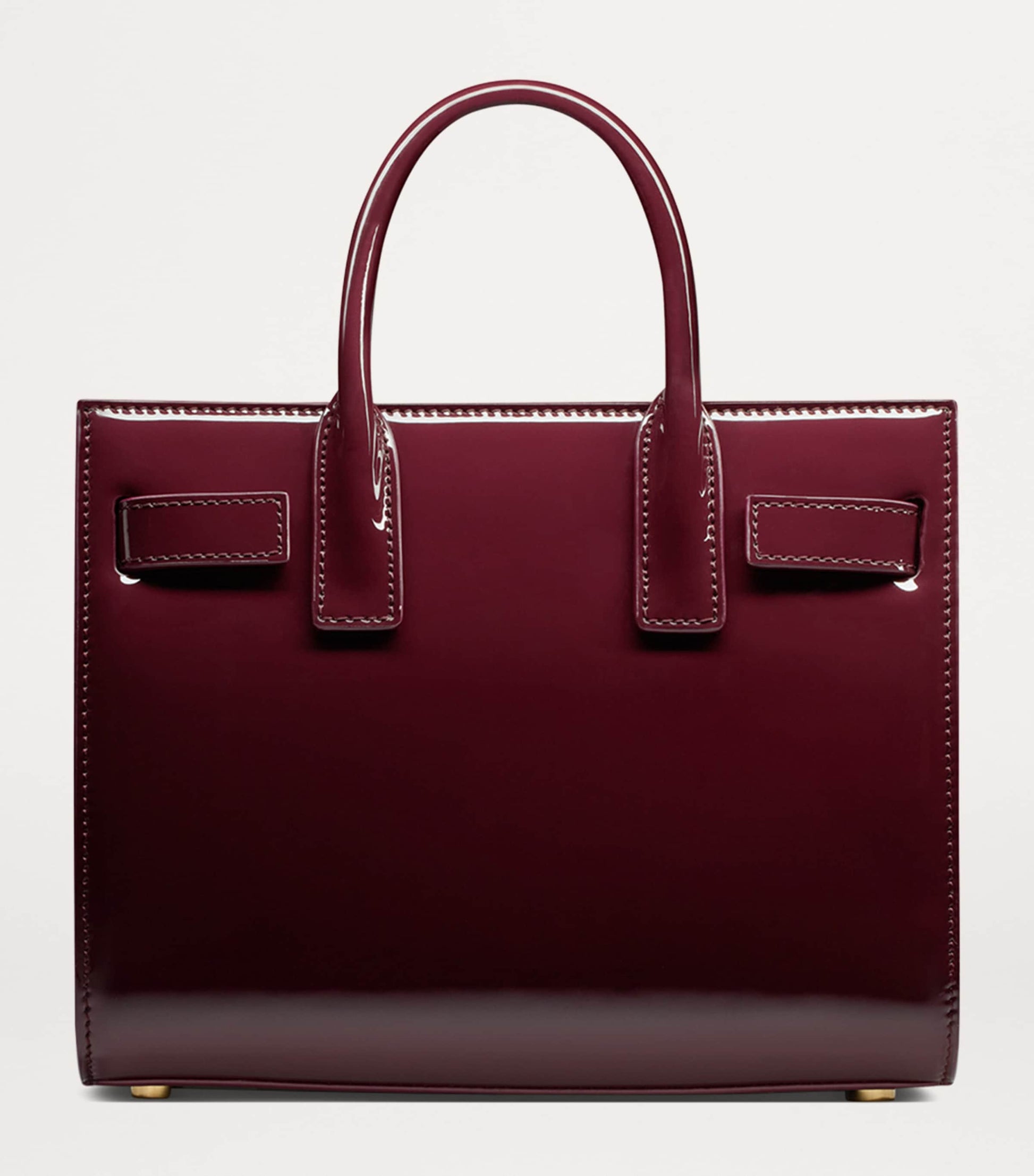 Saint Laurent Red Nano Sac de Jour Tote Bag