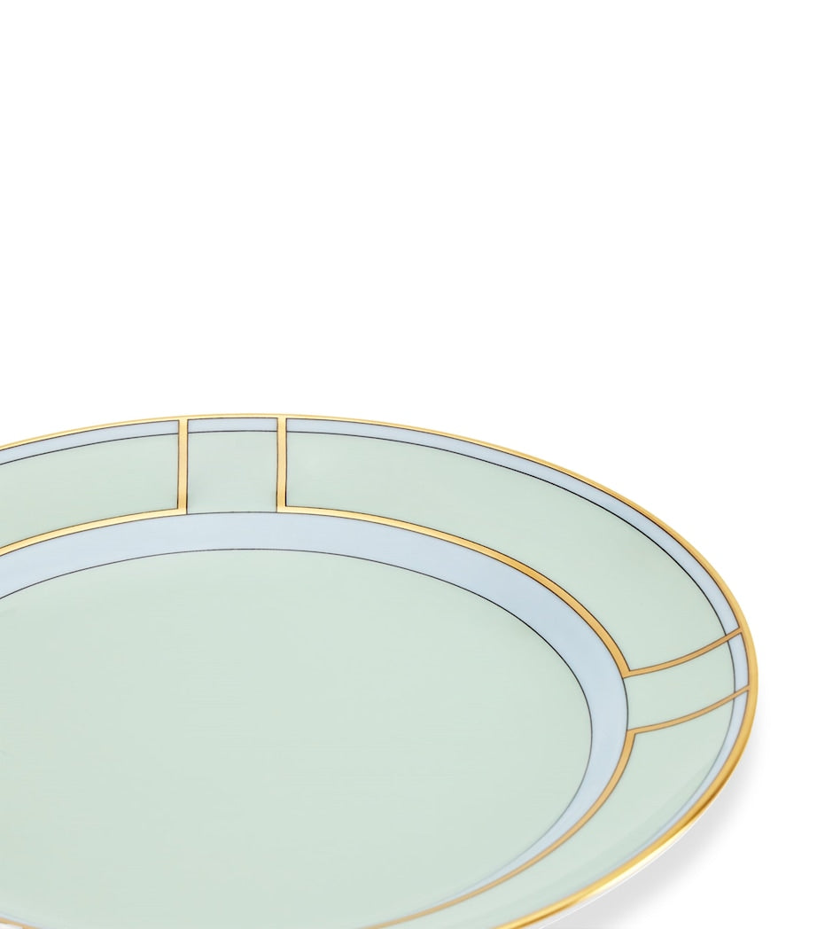 GINORI 1735 Porcelain Colonna Diva Verde Dessert Plate (20cm)