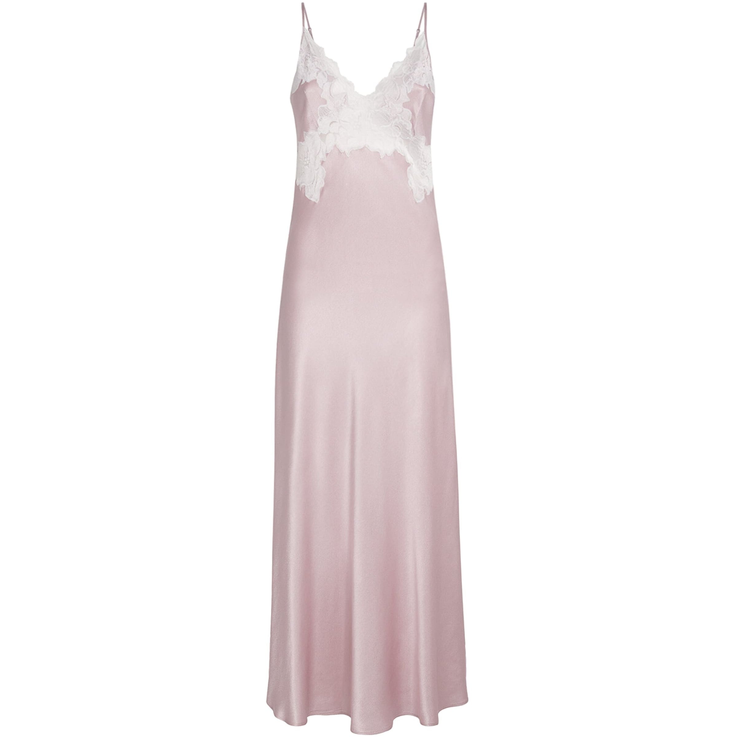 Bocan Satin Lace-Trim Caroline Nightdress