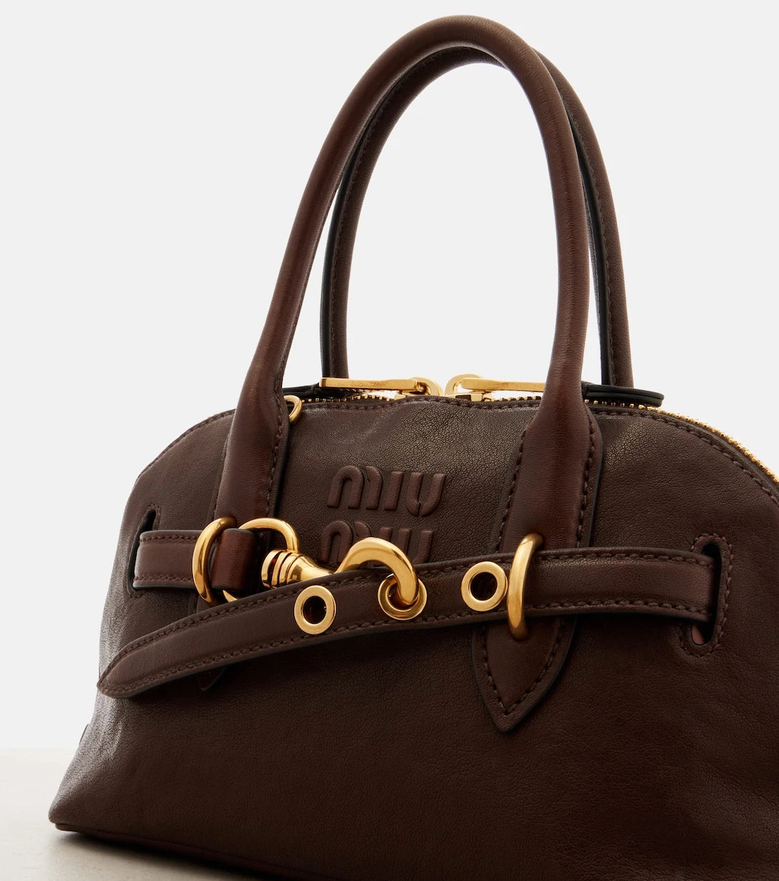 Miu Miu - Aventure leather tote bag