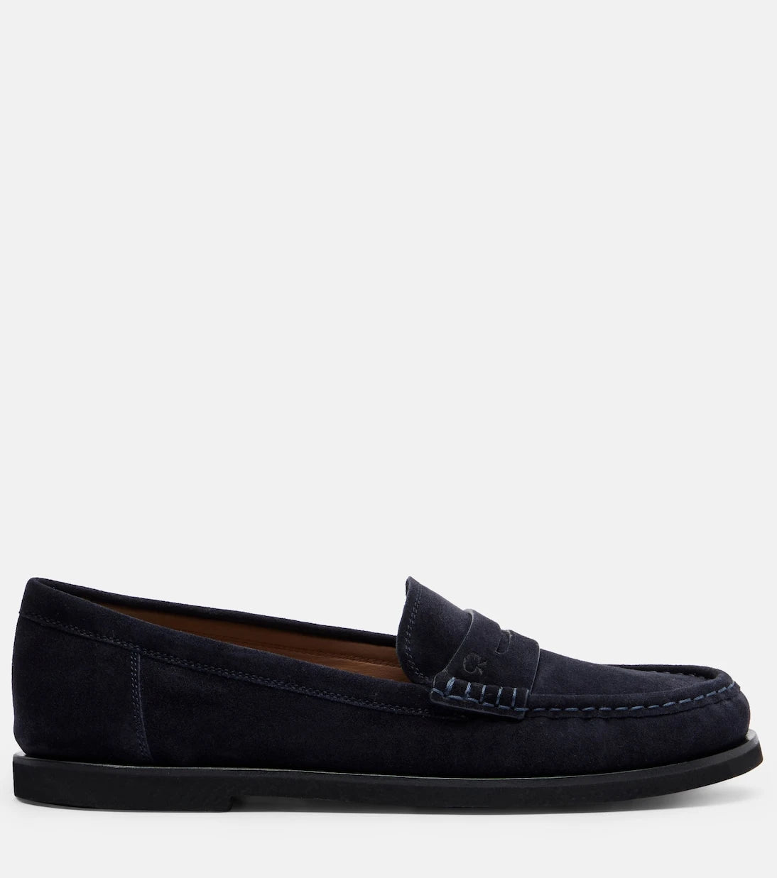 Gianvito Rossi - Vernon suede penny loafers