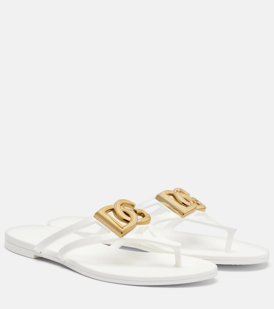 Dolce&Gabbana - DG rubber thong sandals