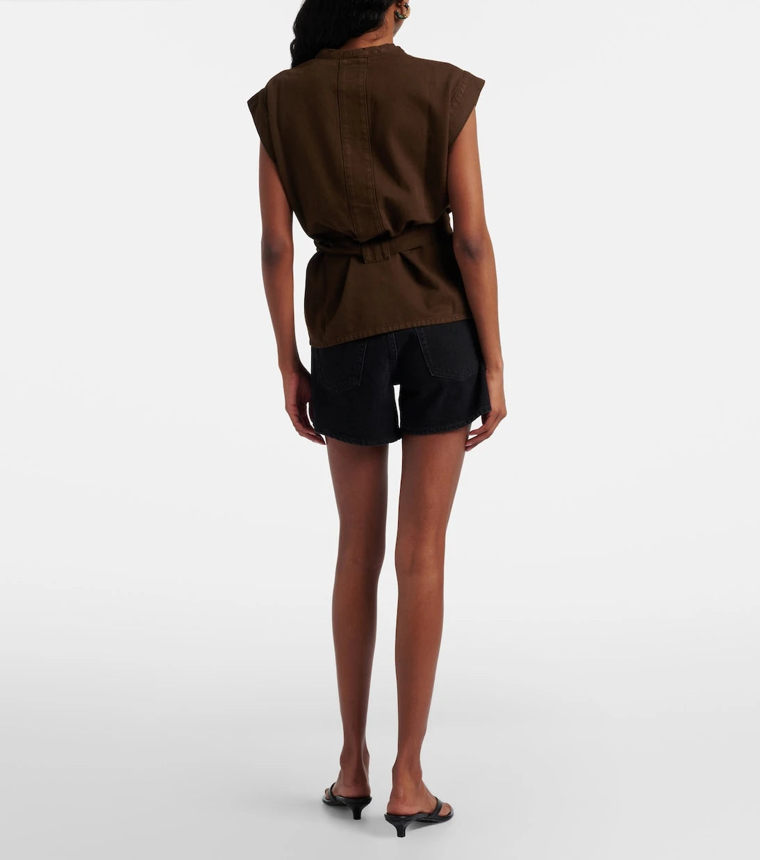 Agolde - Parker Long denim shorts