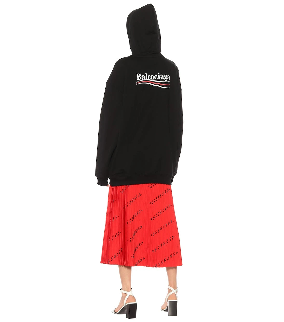 Balenciaga - هودي قطني بشعار العلامة