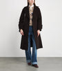 Claudie Pierlot Brown Wool-Blend Belted Coat