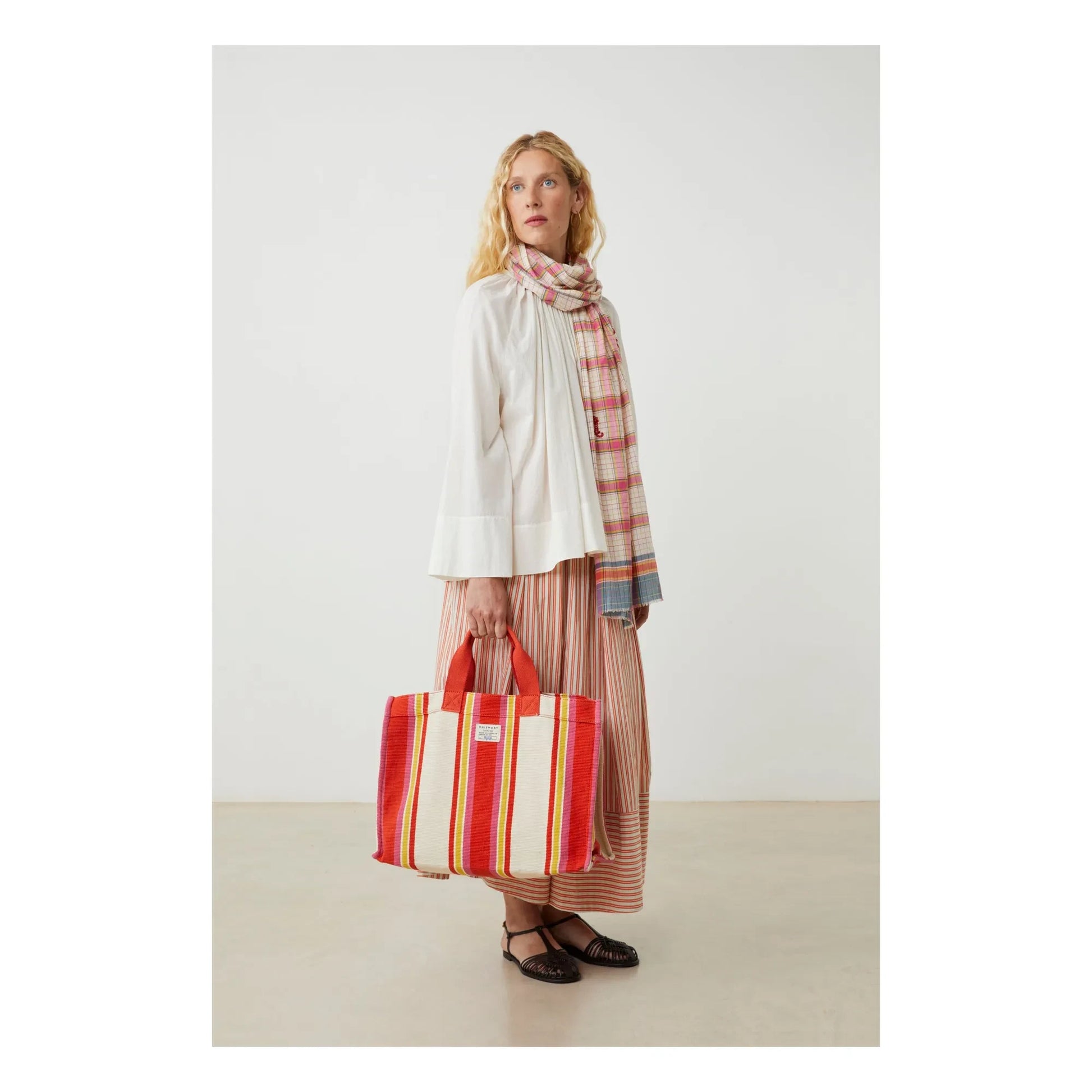 Moismont - Shopping bag Bari N°46 Cotton | Coral