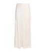 LAPOINTE Ivory Satin Midi Skirt
