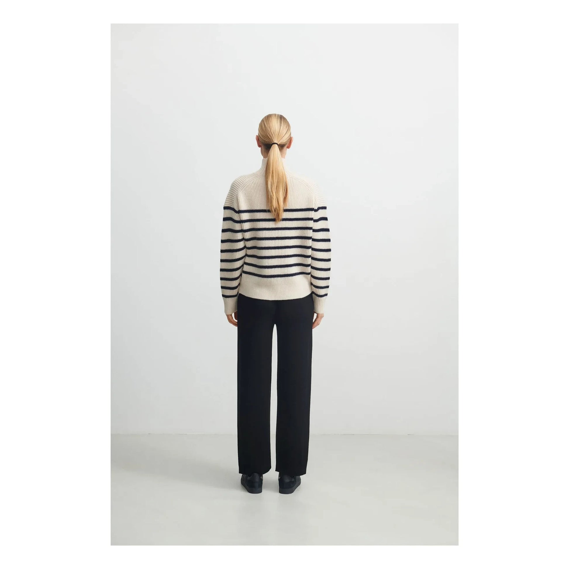 FUB - Marinière Wool Sweater - Women's Collection | Ecru