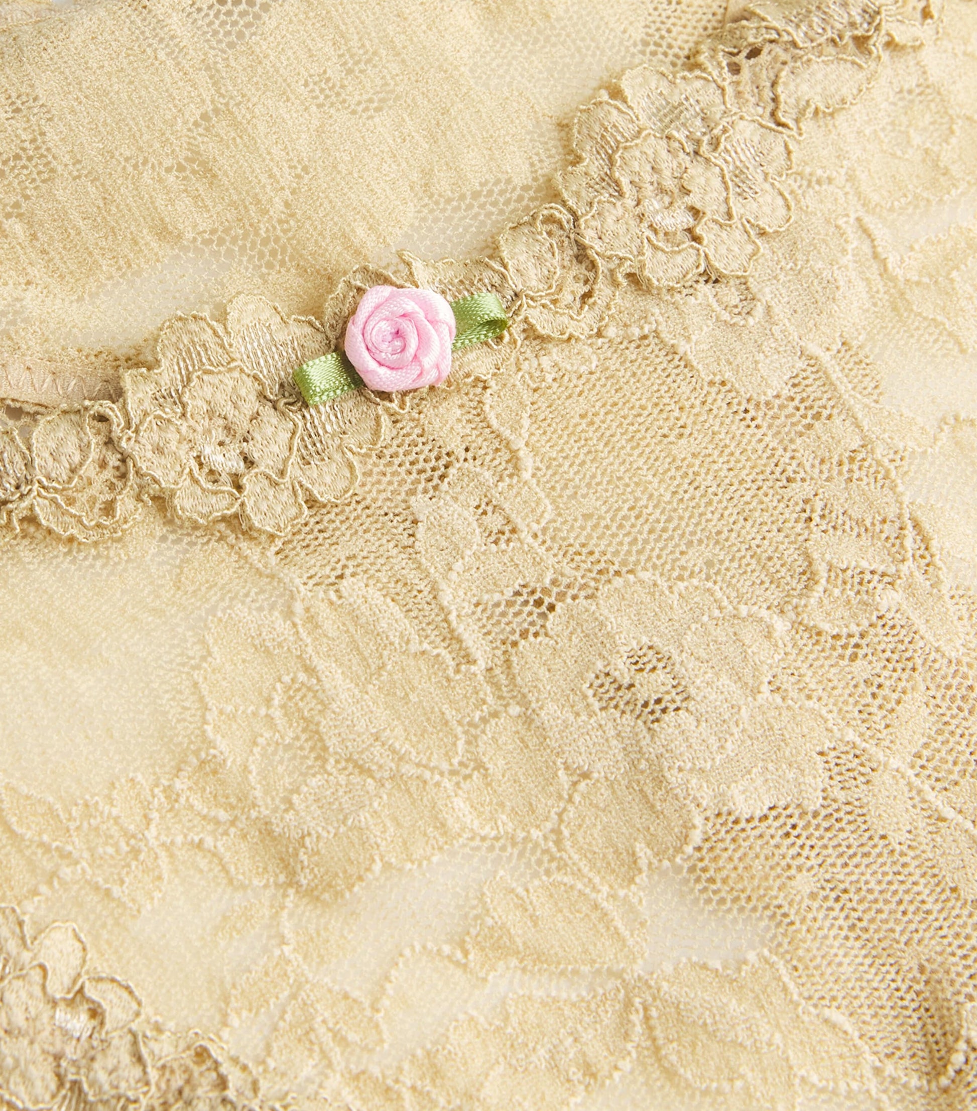 Skims Grey Stretch-Lace Dipped Thong