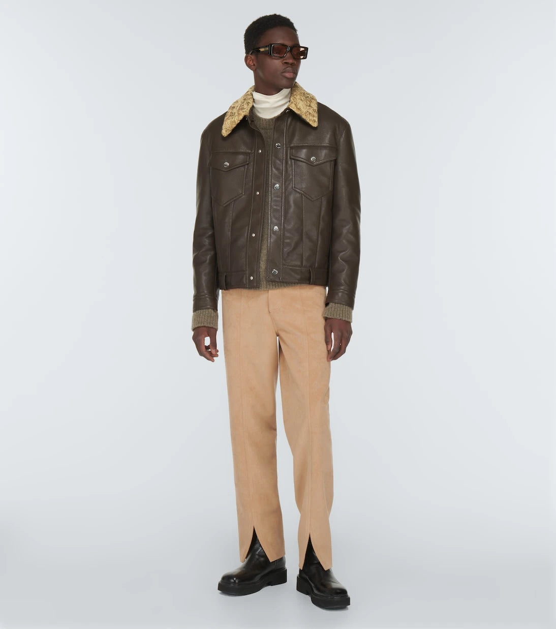 Nanushka - Boyce regenerated leather jacket