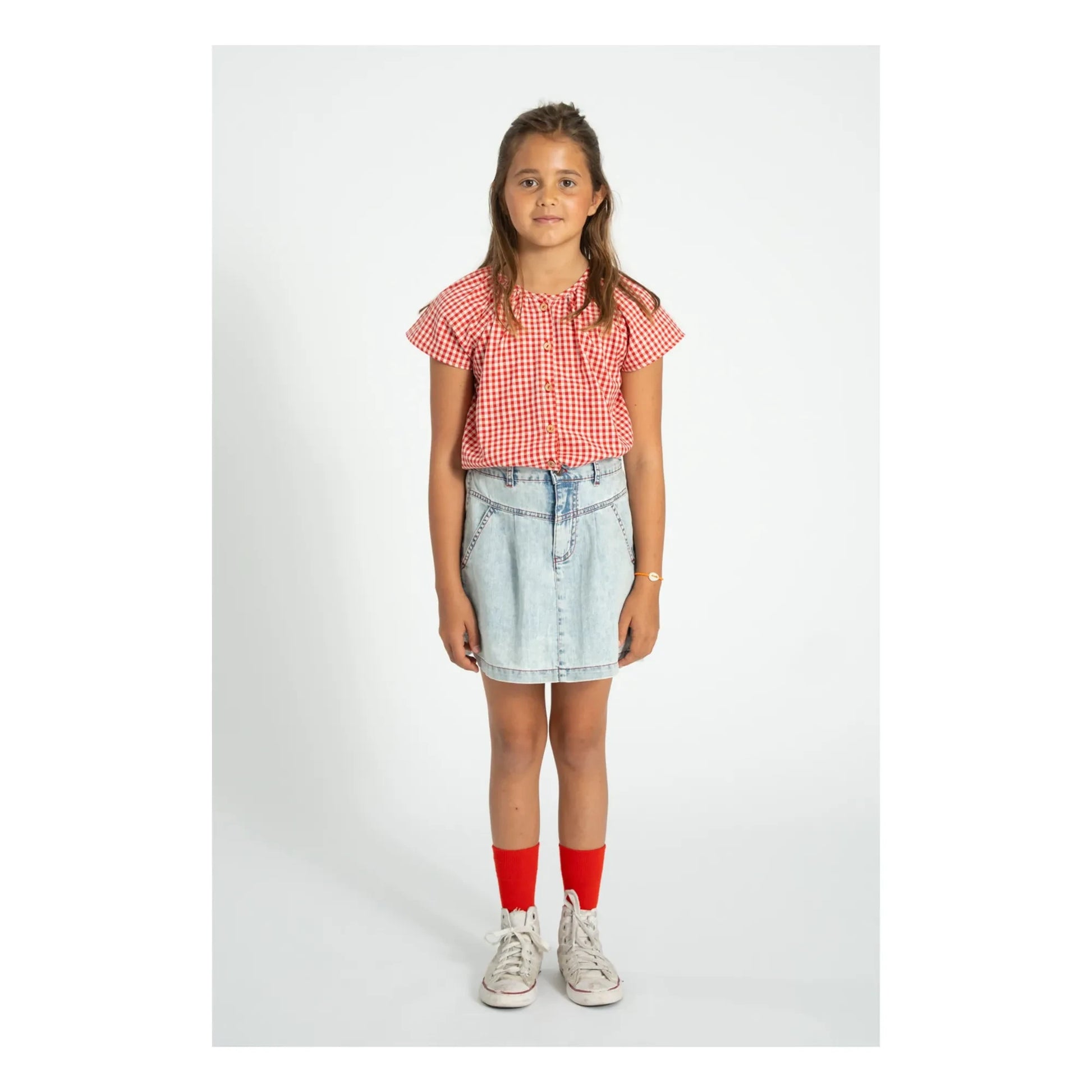 Piupiuchick - Denim skirt | Washed blue