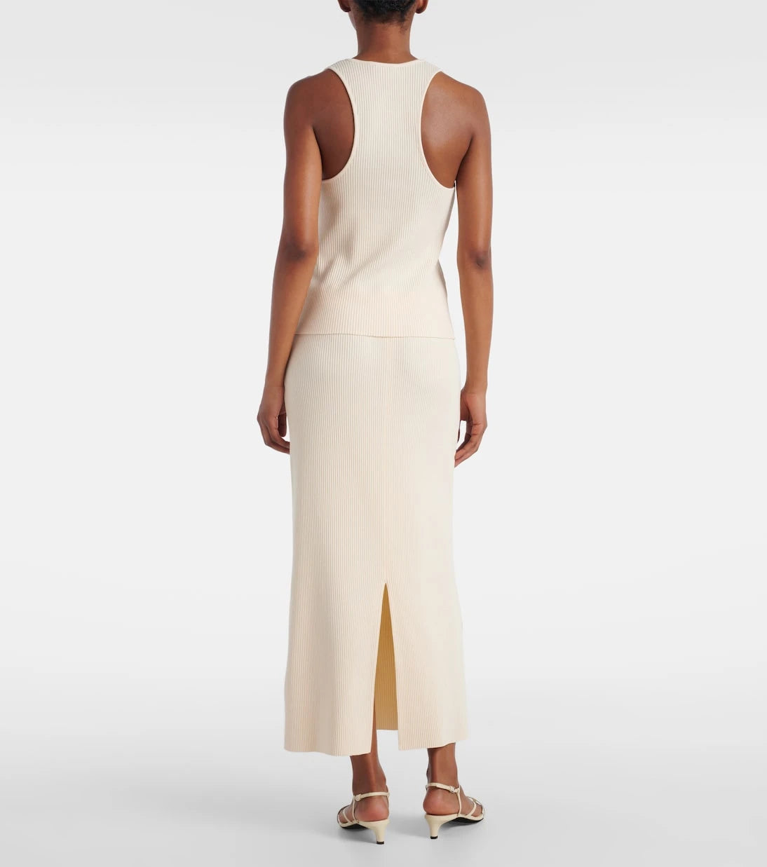 Vince - Ribbed-knit cotton blend top
