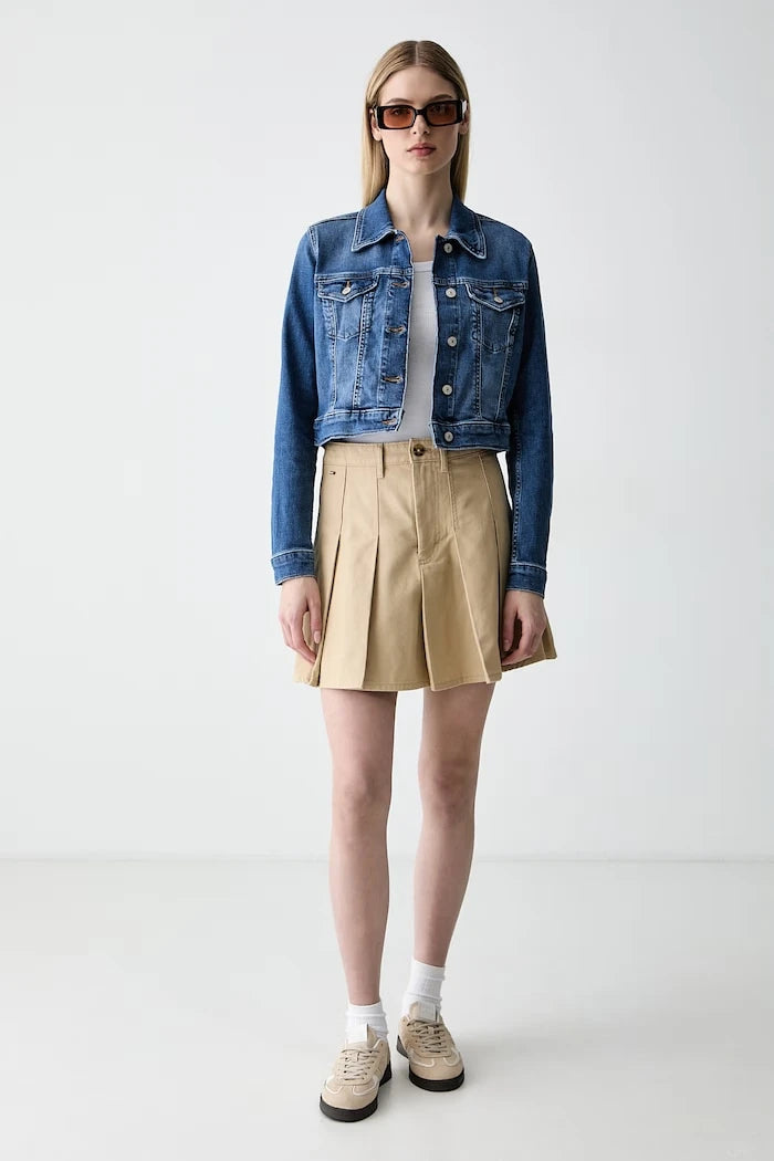 Tommy Jeans geçiş mevsimi kadın denim ceket