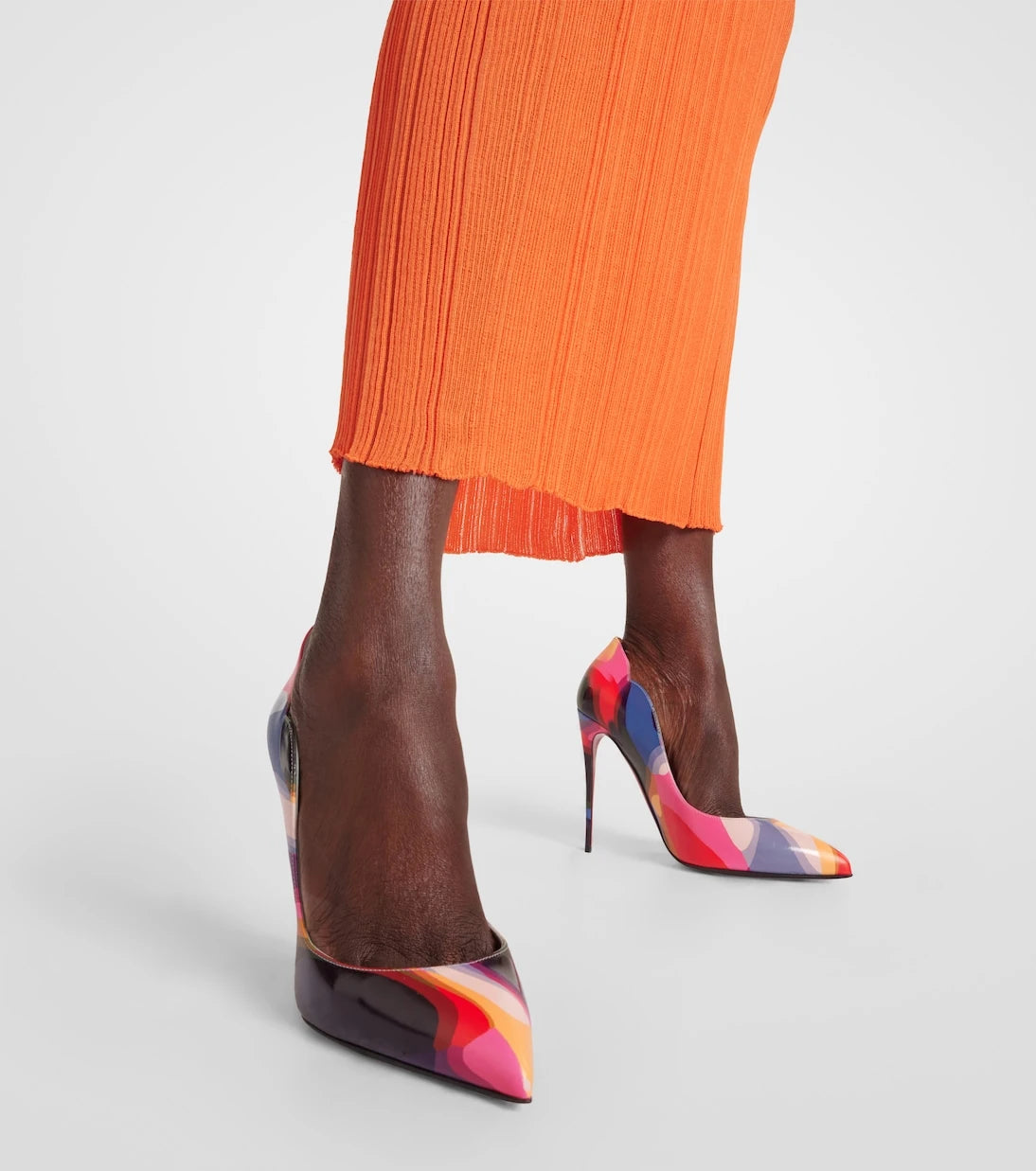 Christian Louboutin - Hot Chick 100 printed leather pumps