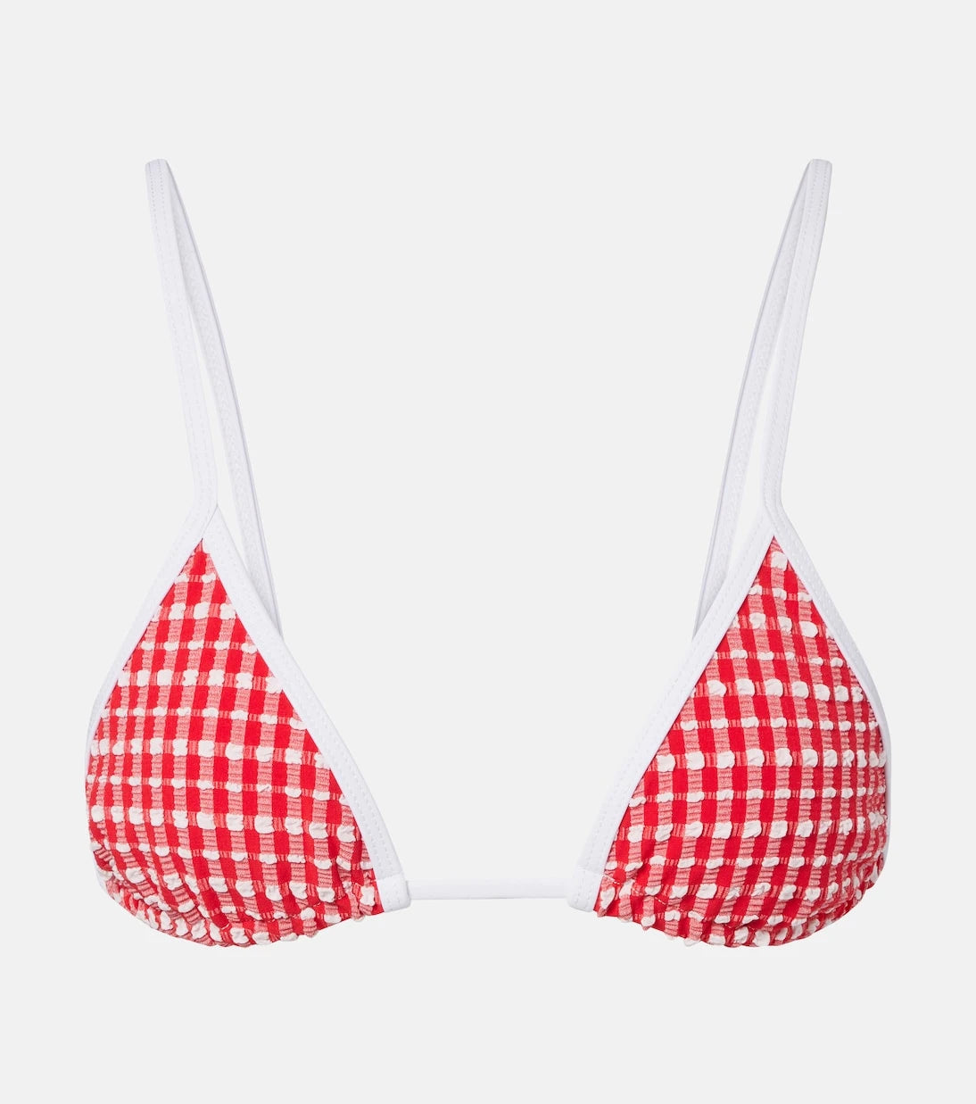 Jade Swim - Via gingham bikini top