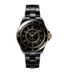 CHANEL Ceramic and Yellow Gold J12 Watch 38mm