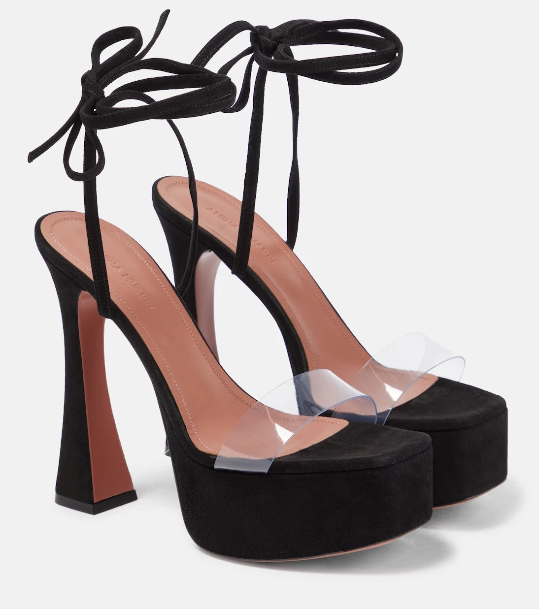 Amina Muaddi - Sita suede platform sandals