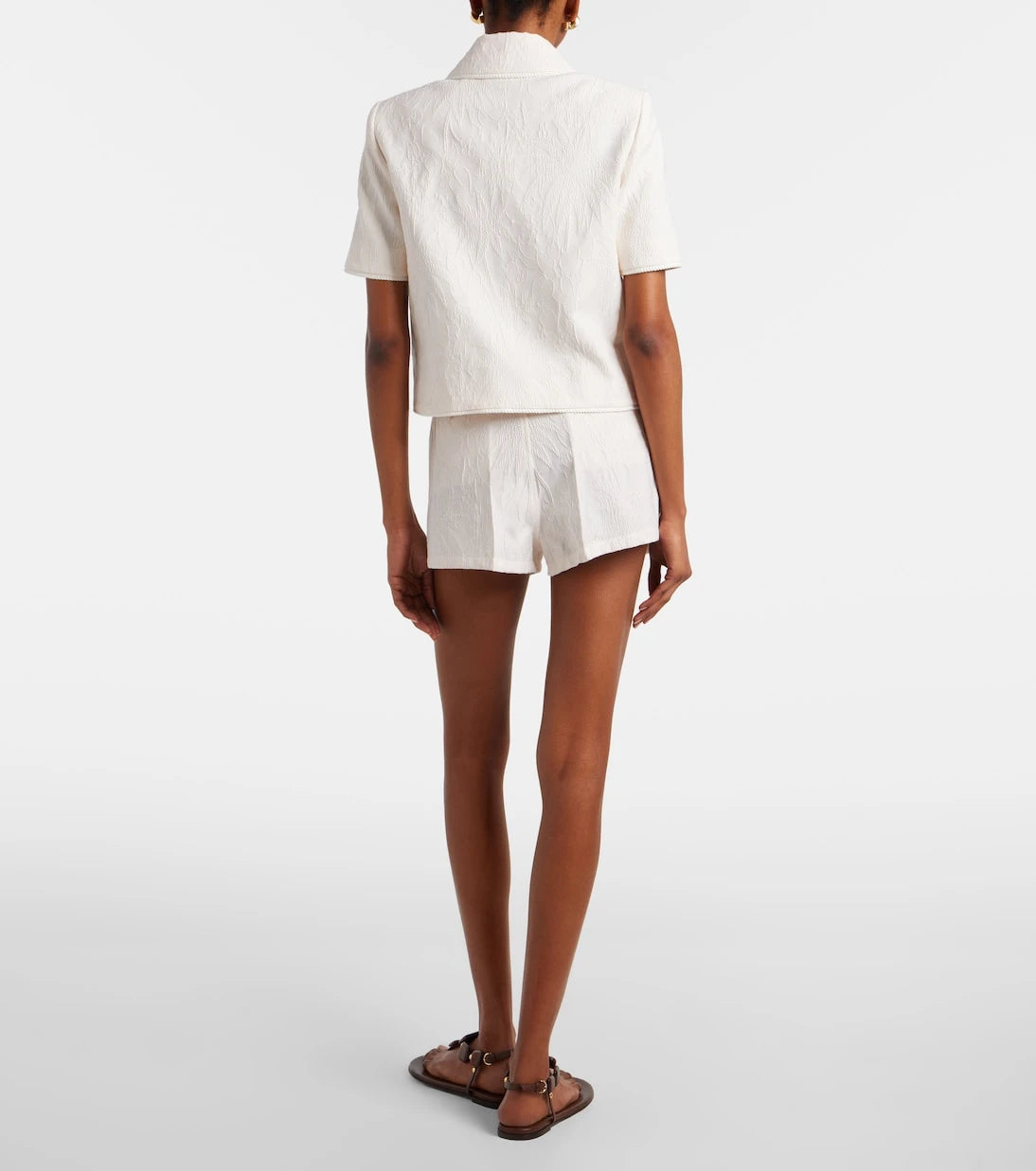 Etro - Cotton-blend jacquard shorts