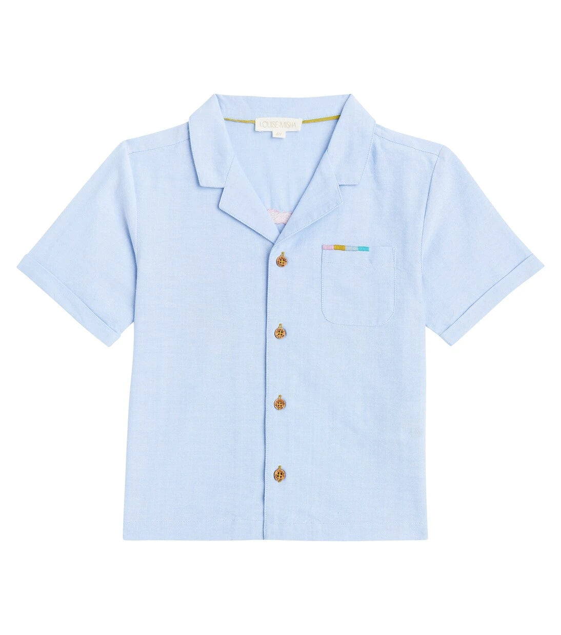 Louise Misha - Lov embroidered cotton shirt
