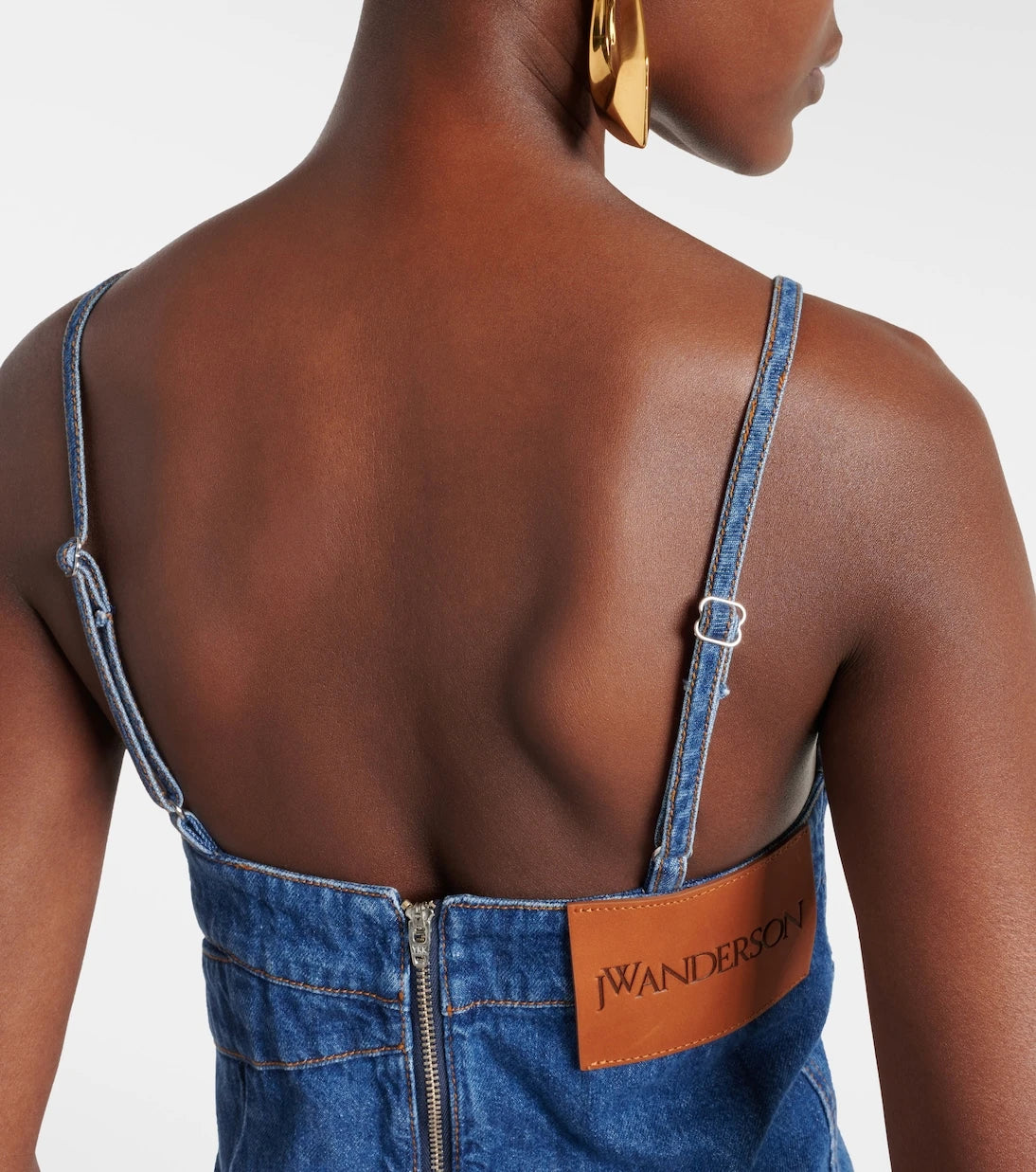 JW Anderson - Asymmetric denim midi dress