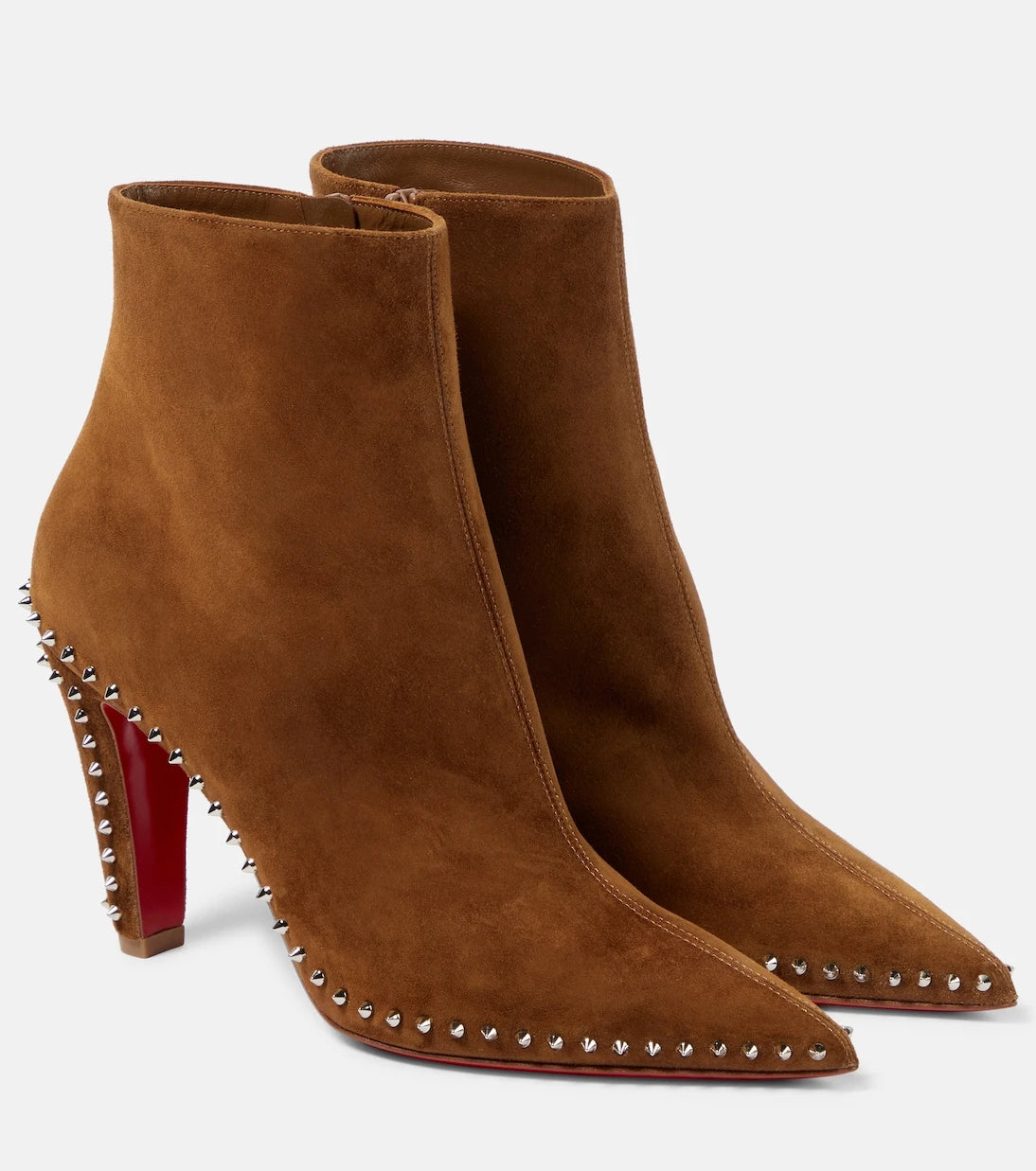 Christian Louboutin - Vidura studded suede ankle boots