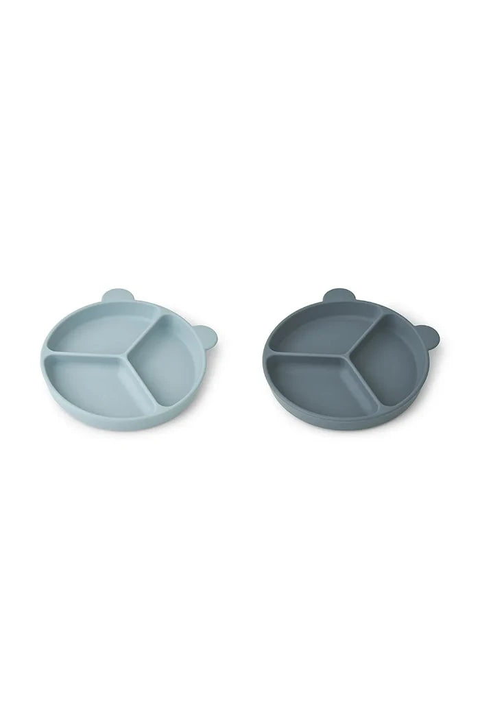 Комплект чинии Liewood Stacy Divider Suction Plate 2-Pack (2 броя)