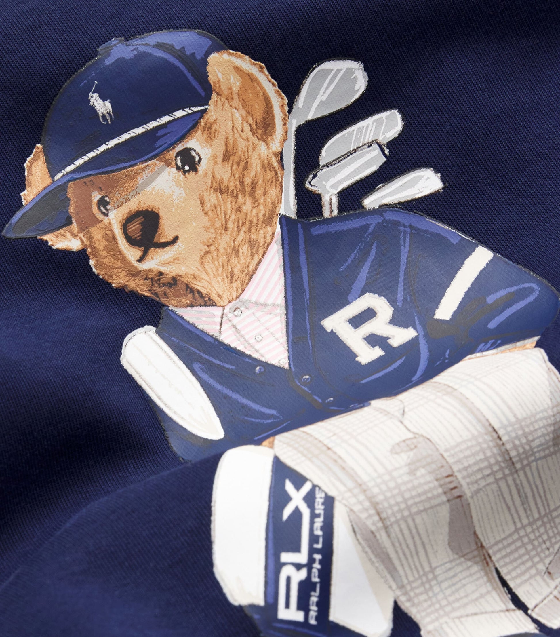 Cotton-Blend Performance Polo Bear Sweatshirt