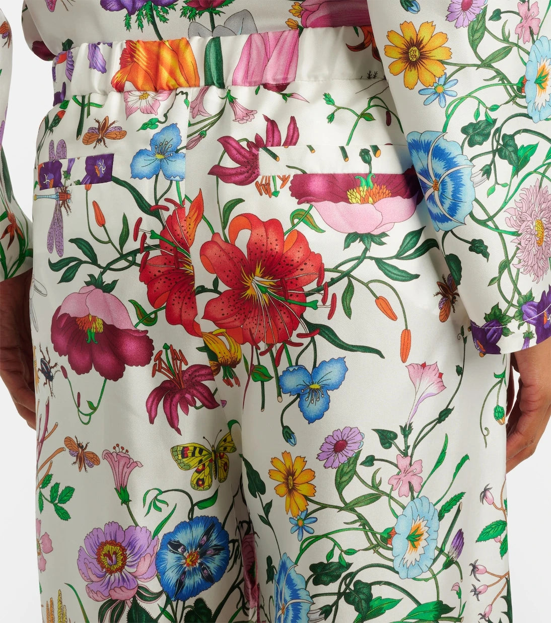 Gucci - Gucci Flora silk twill palazzo pants