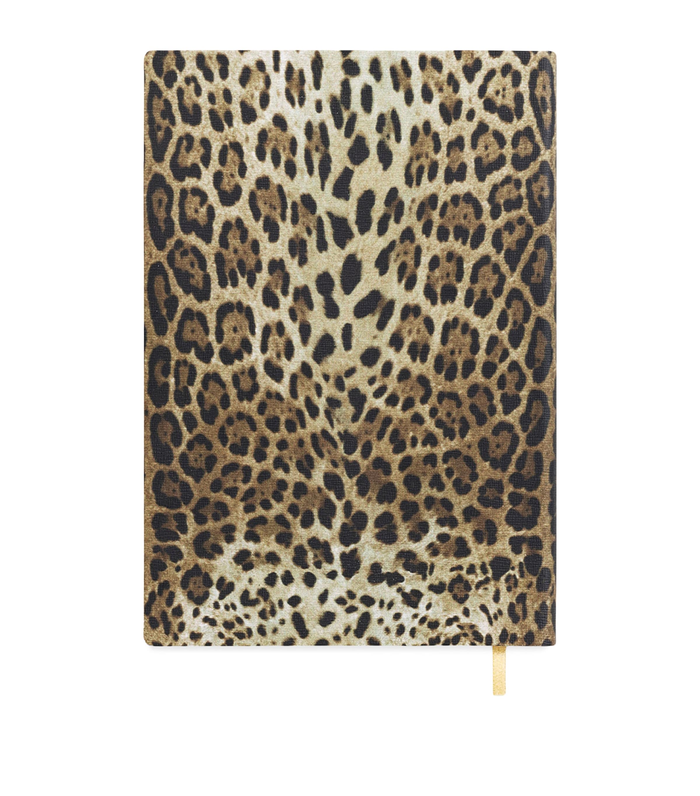 Dolce & Gabbana Casa Leopardo Print A5 Notebook