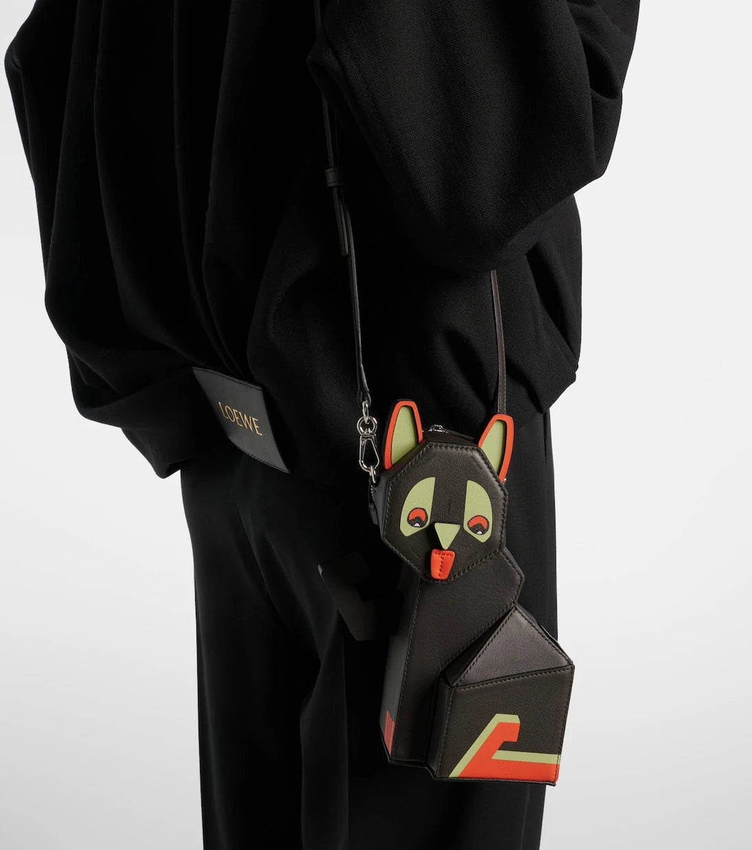 Loewe - x Louis Wain leather clutch