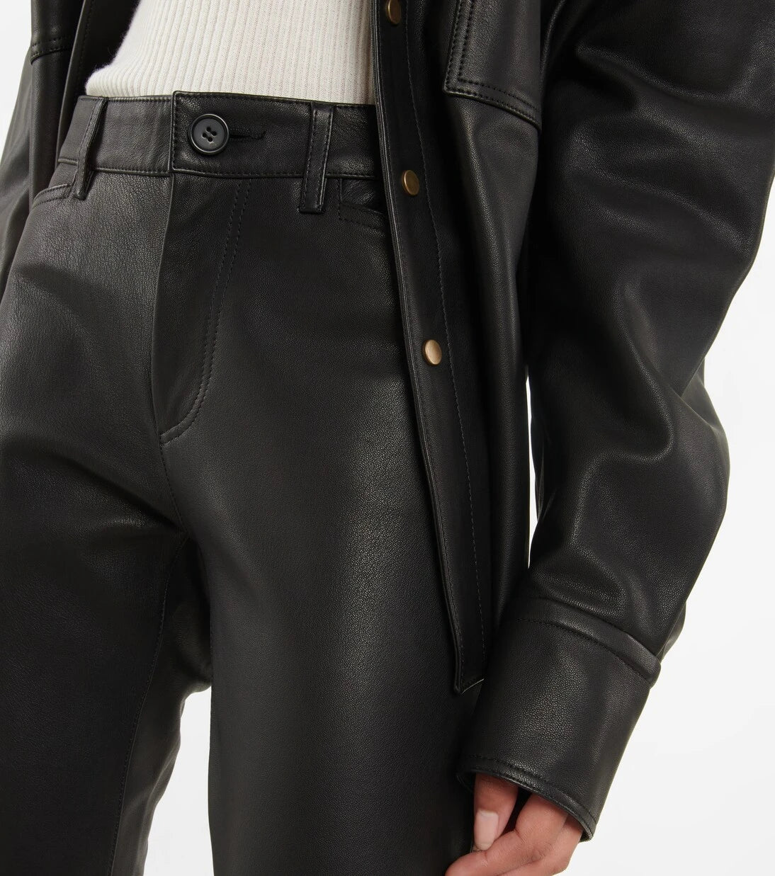 Petar Petrov - Gonda low-rise leather pants