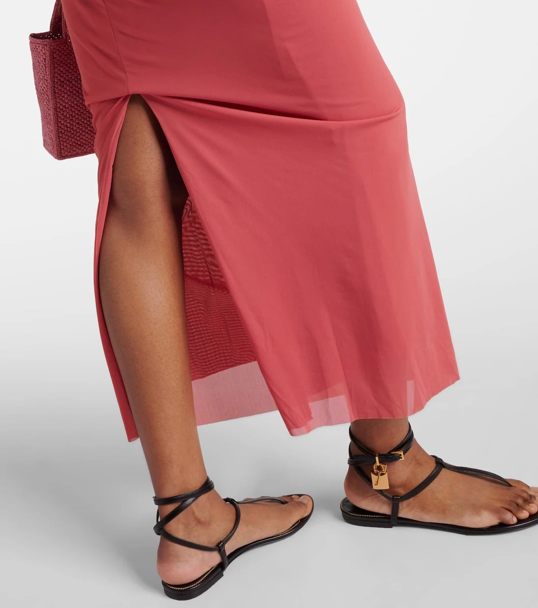 Christopher Esber - Molded Venus cutout mesh maxi dress