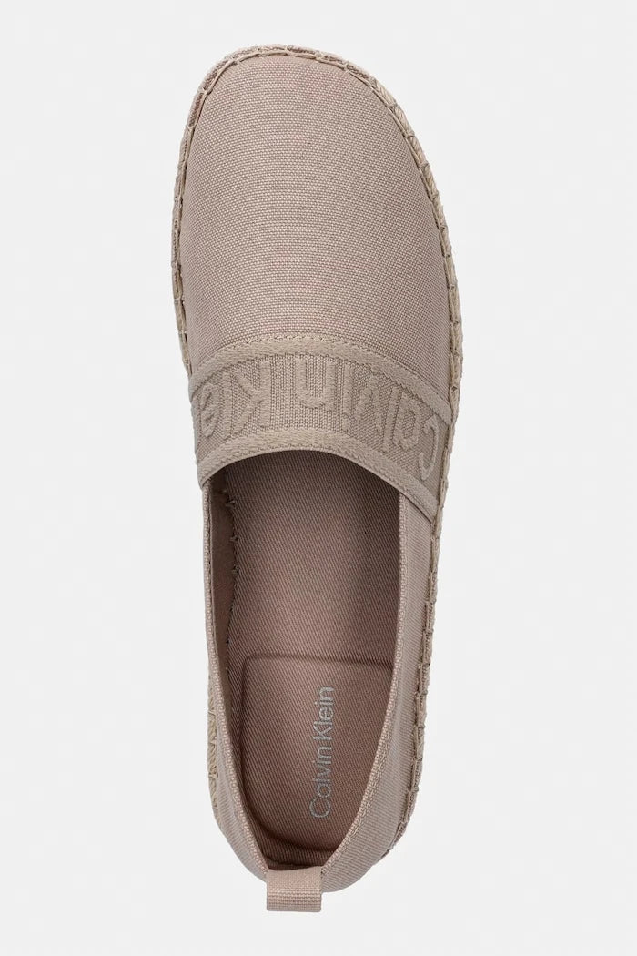 Calvin Klein еспадрили дамски OBLIQUE ESPADRILLE WEBBING