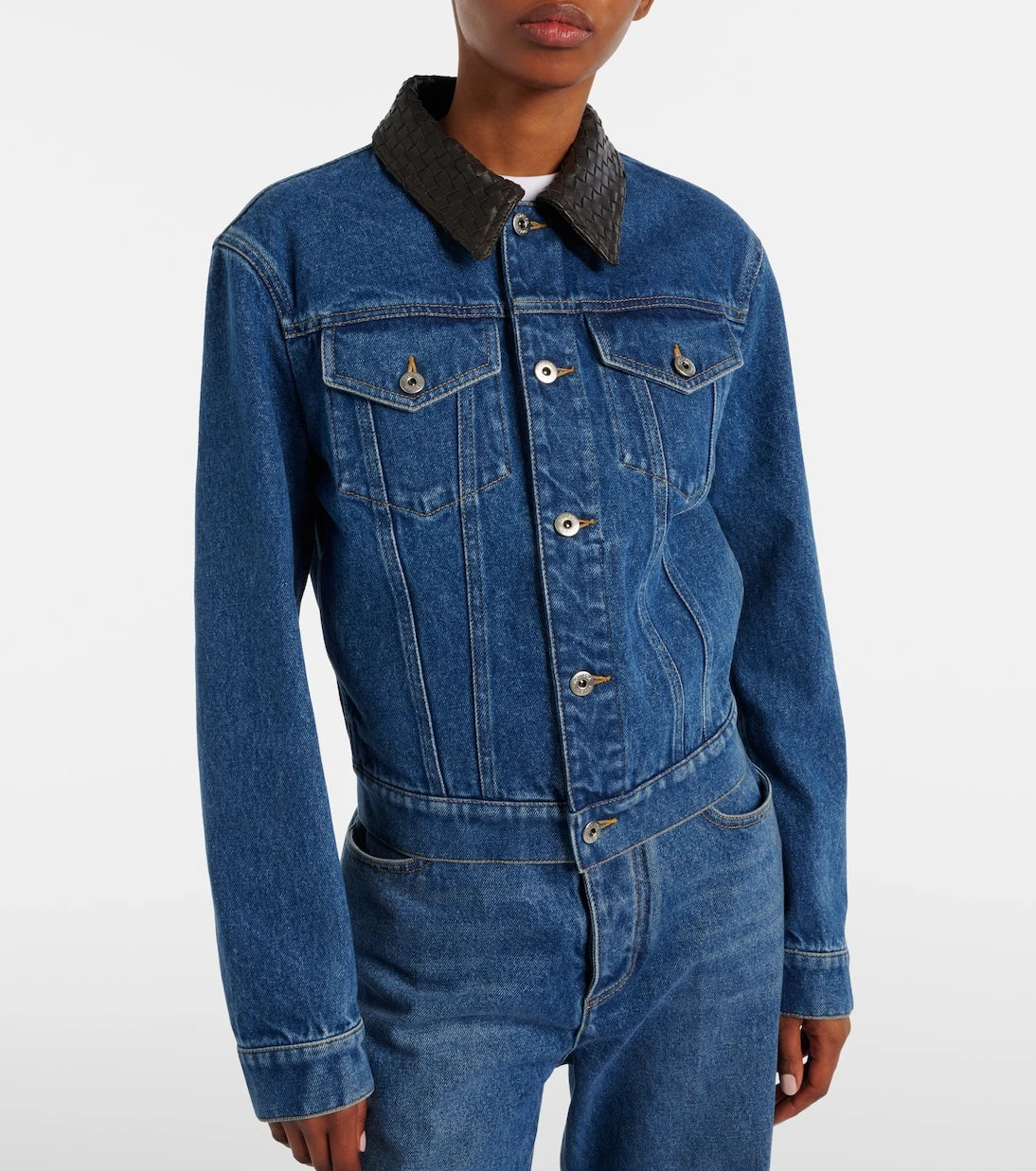Bottega Veneta - Intrecciato denim jacket