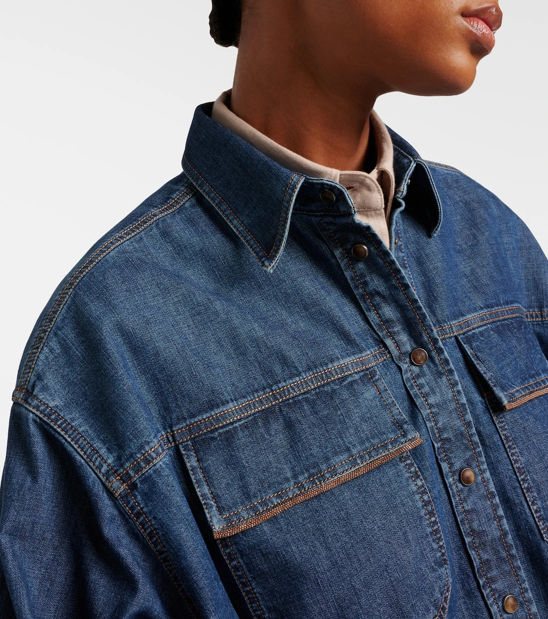 Brunello Cucinelli - Monili denim jacket