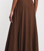 Edeline Lee Brown Textured Jete Midi Dress