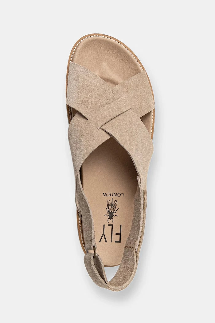Fly London erkek düz tabanlı süet sandalet MARM391FLY