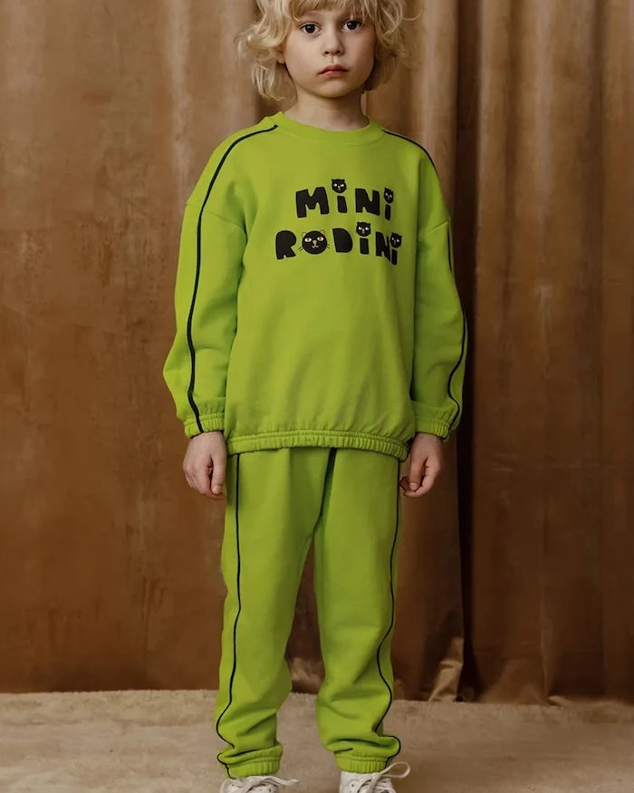 Mini Rodini Cats Çocuk Pamuklu Sweatshirt