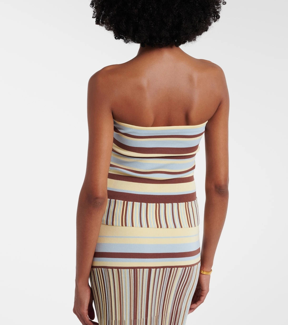 Faithfull - Citara striped cotton-blend tube top