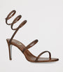 Brown Satin Embellished Cleo Sandals 80