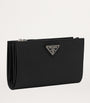 Prada Black Large Saffiano Leather Wallet