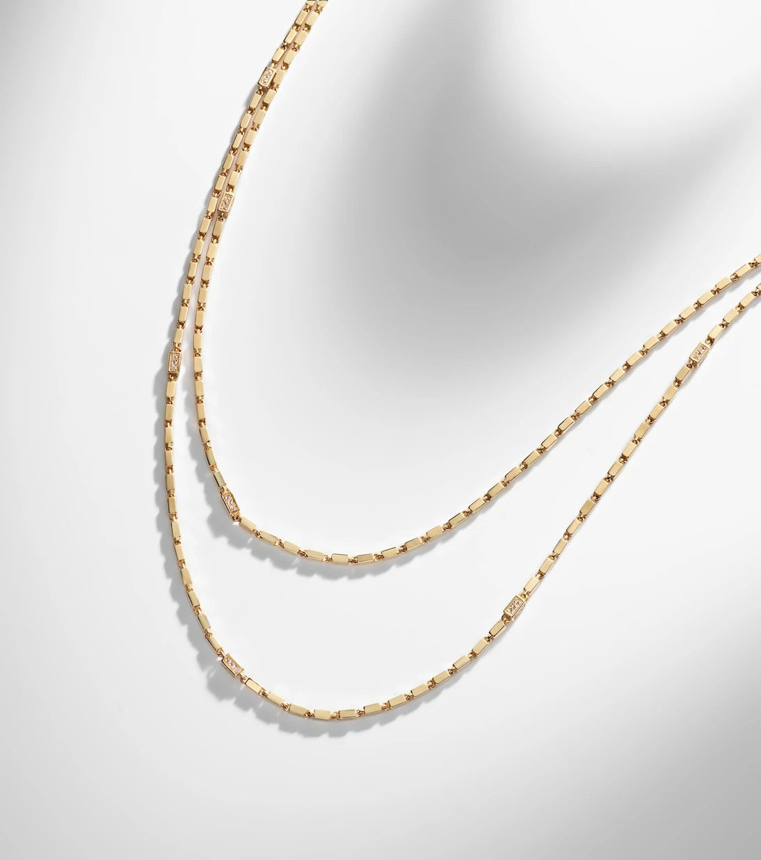 Suzanne Kalan - 18kt gold chain necklace with diamonds