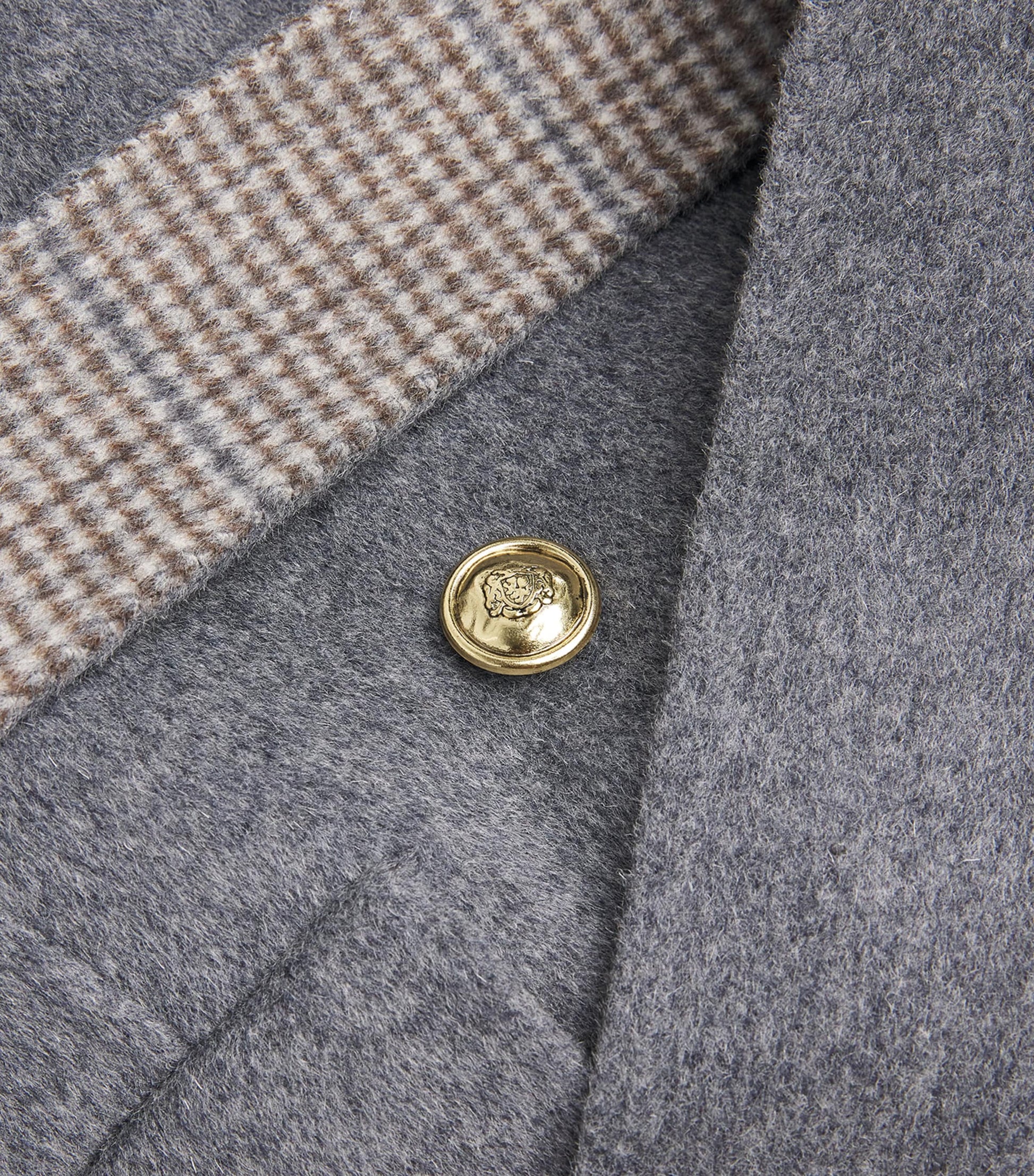 Wool-Blend Double-Faced Coat