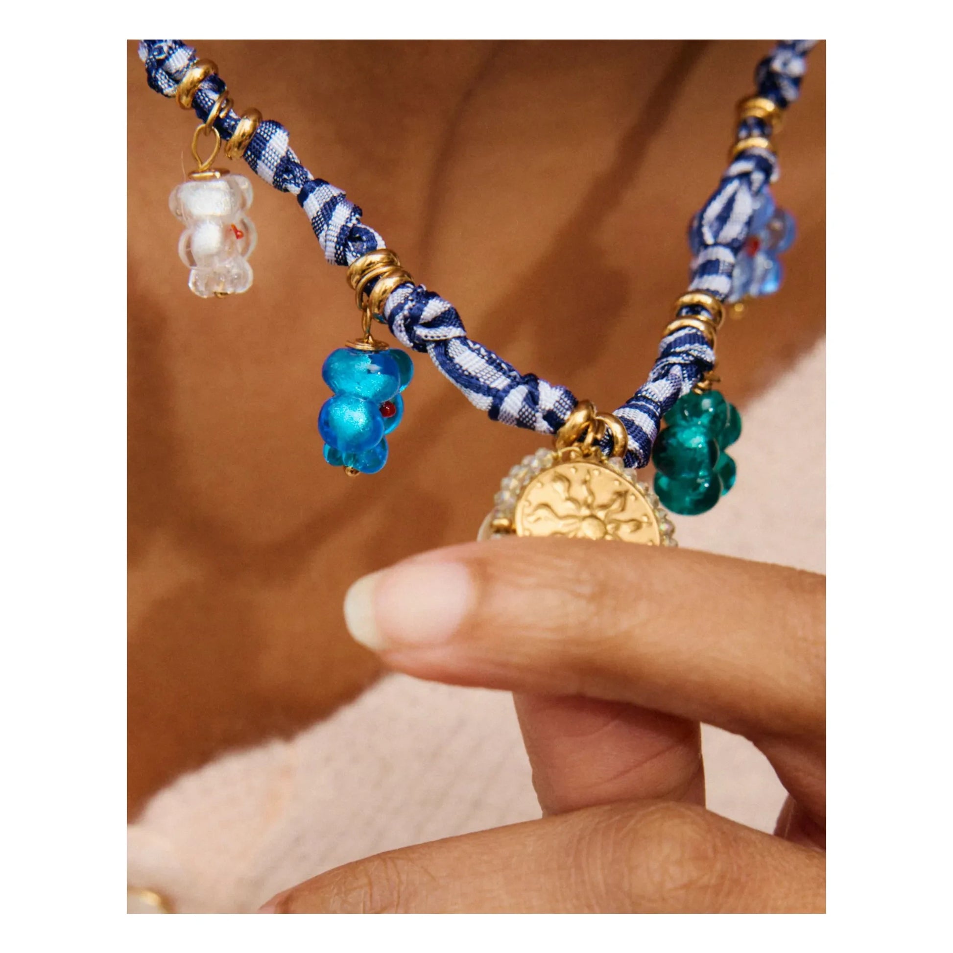 Palas - Picnic necklace | Blue