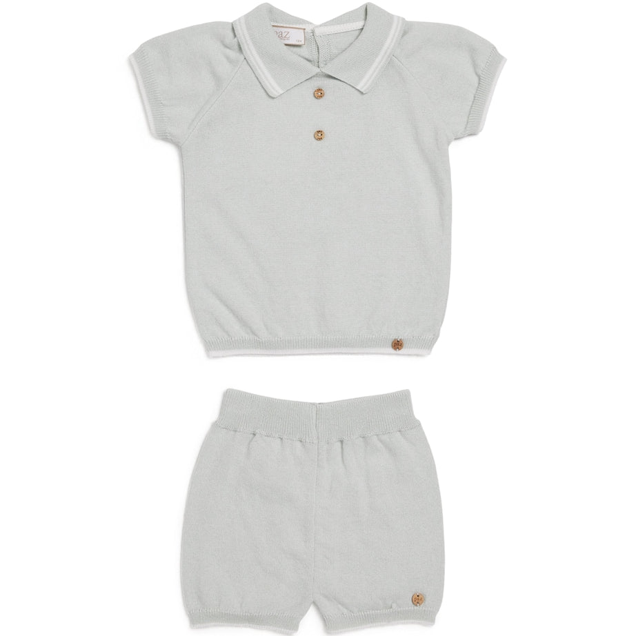 Paz Rodriguez Cotton Polo Shirt and Shorts Set (1-24 Months)