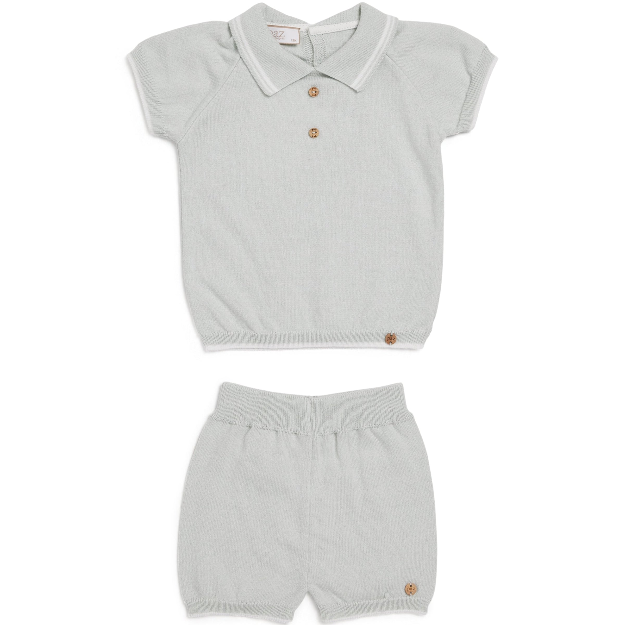 Cotton Polo Shirt and Shorts Set (1-24 Months)