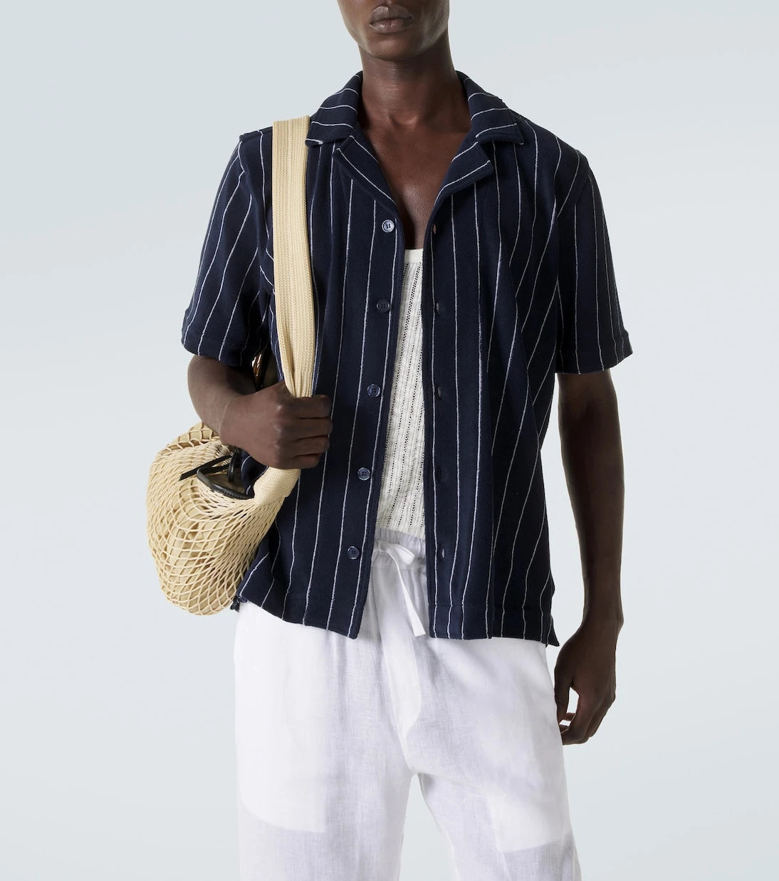 Orlebar Brown - Hawkin striped cotton terry shirt