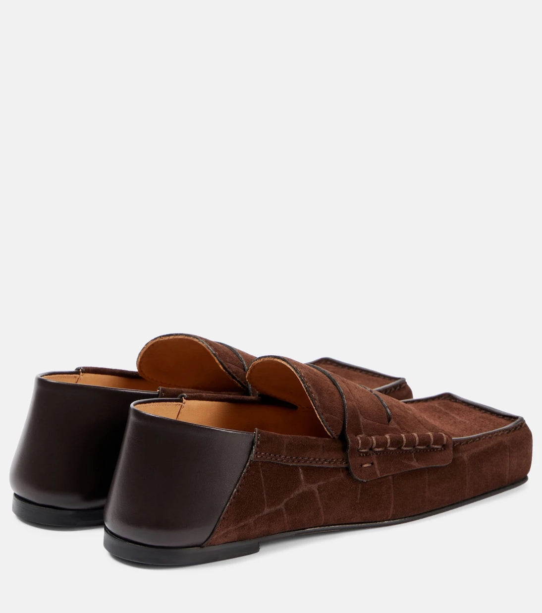 Jacquemus - Carré leather penny loafers