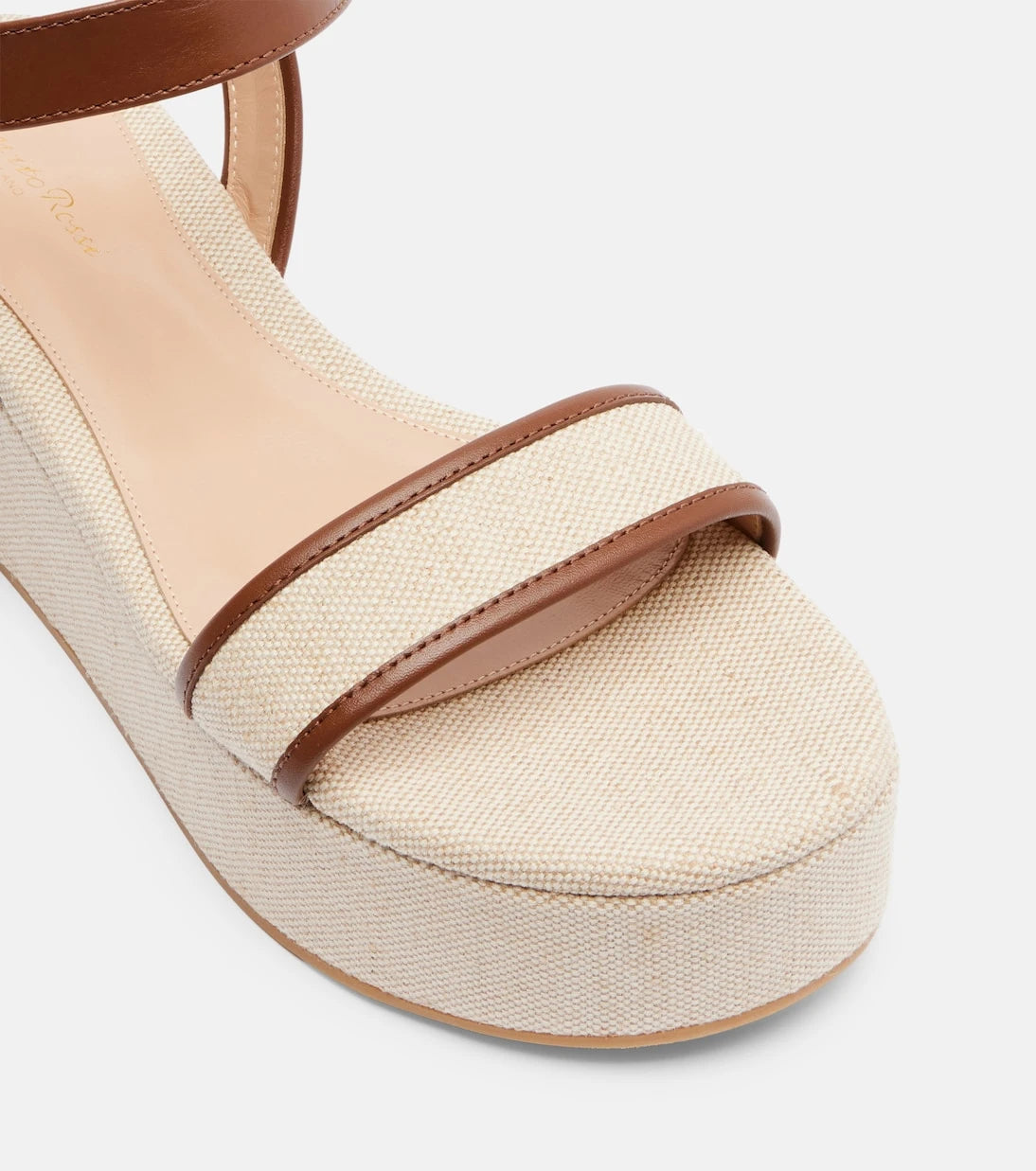 Gianvito Rossi - Rodi canvas platform sandals