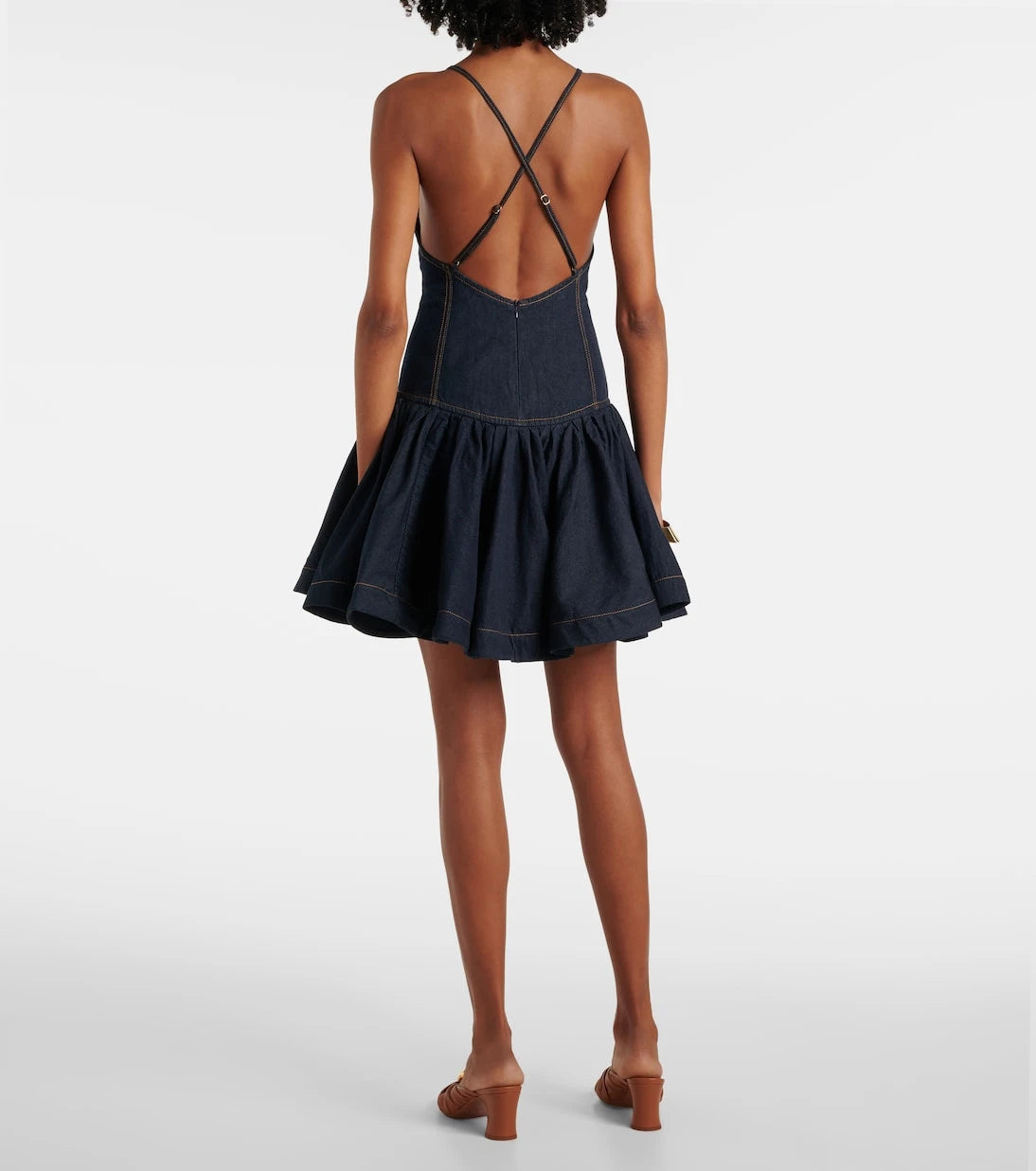 Zimmermann - Crush denim minidress